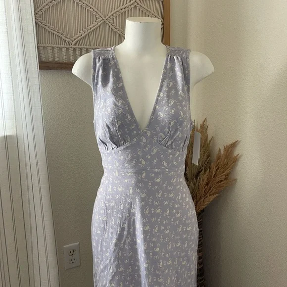 Treasure & Bond Calendar Floral Maxi Dress Size Small - Picture 2 of 16